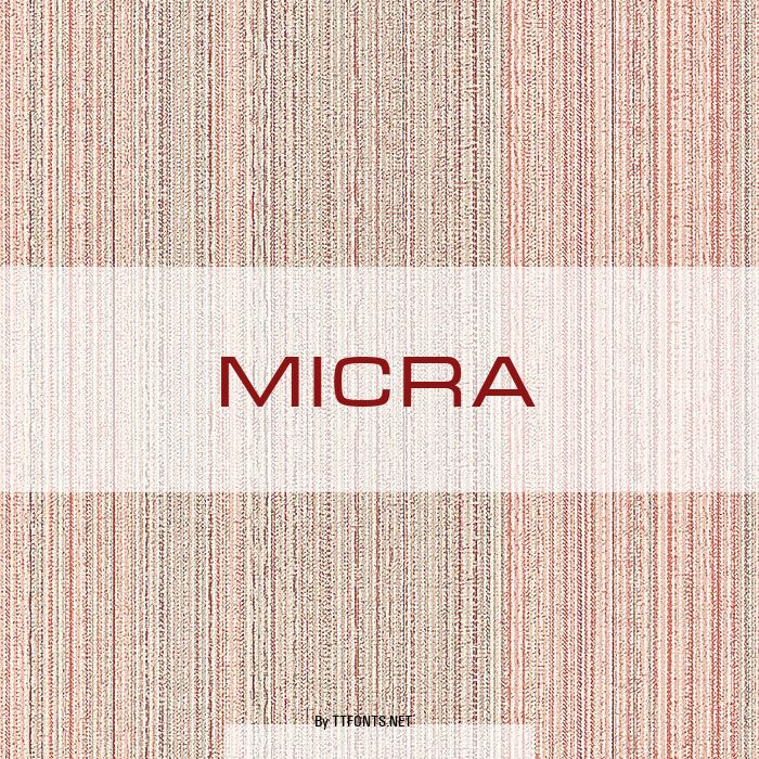 Micra example